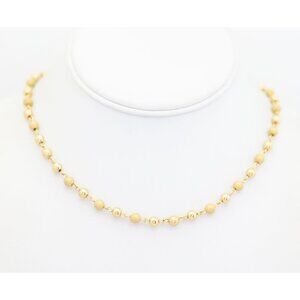 Vintage Elegant Ball Link Necklace 18 Inch - AB1
